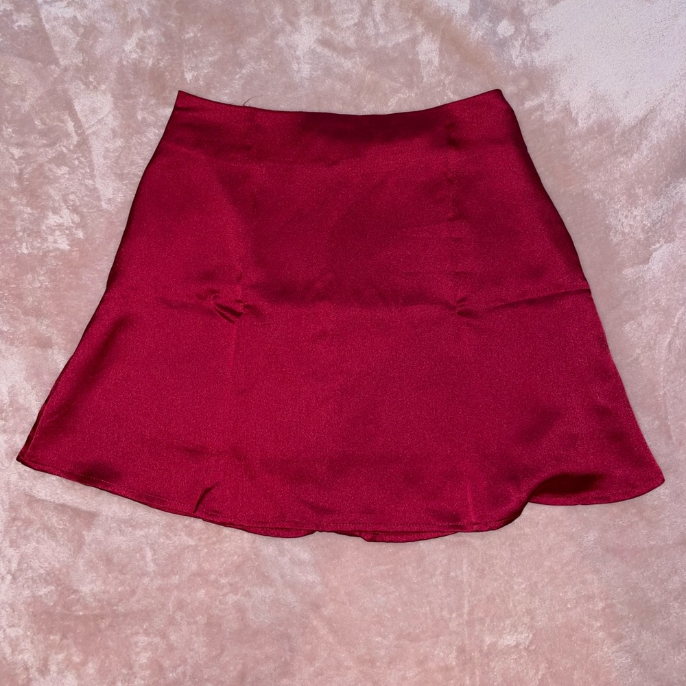 Satin Mini Skirt